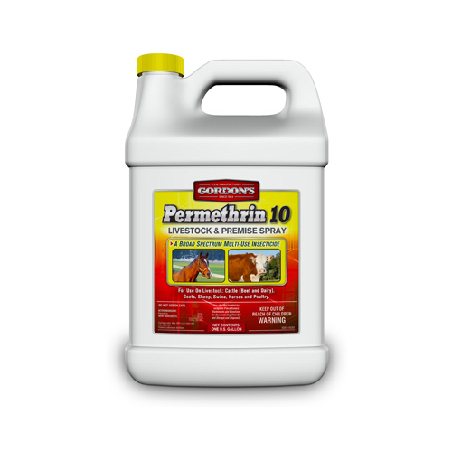 PBI/Gordon 9291072 Permethrin 10 Livestock & Premise Insecticide, Spray Concentrate, Gallon