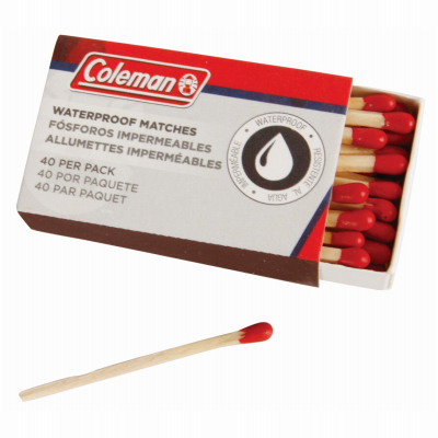 THE COLEMAN COMPANY INC 2000038182 Waterproof Storm Matches, (4) 40-Ct. Boxes