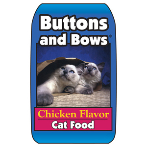 Buttons and Bows 10019 Cat Food Dry Chicken Flavor 40 lb Bag