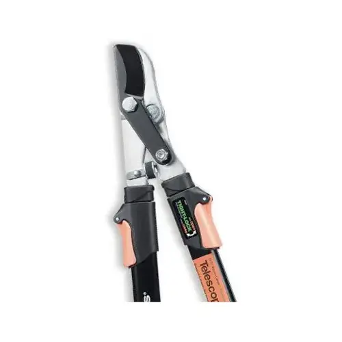 91686935J Telescoping Power-Lever Bypass Lopper, 1-3/4 in Cutting Capacity, Steel Blade, Steel Handle