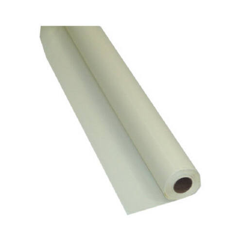 Plastic Table Cover Roll, Ivory, 40 In. x 100 Ft.