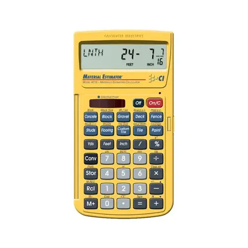 Calculated Industries 4019 Material Estimator Project Calculator