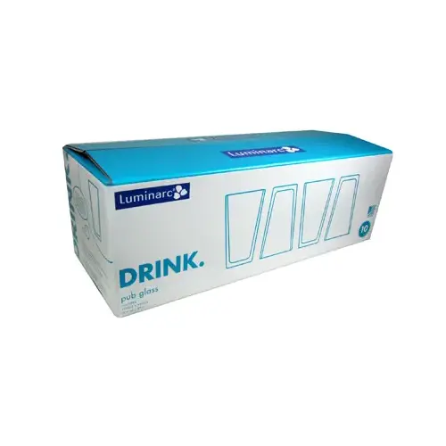 ARC INTERNATIONAL N2429 Pub Beverage Set, Glass, 16-oz., 10-Pc.