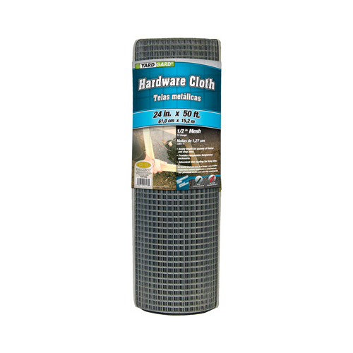 Galvanized Metal Hardware Cloth Fence, 1/2-In. Mesh, 19-Ga., 24-In. x 50-Ft.