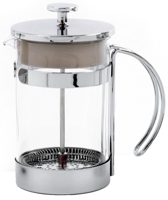 Norpro 5574 French Press Coffee Maker, Glass & Chrome, 25-oz.