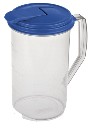 Sterilite 04860906 Beverage Pitcher, Round, BPA-Free Plastic, 2-Qts.