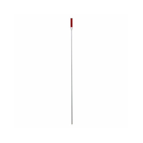 Driveway Marker, Double-Sided Red, 48-In.