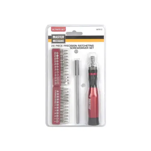 Precision Ratcheting Screwdriver Set, 26-Pc.