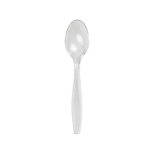 Plastic Spoons, Clear, 50-Ct.