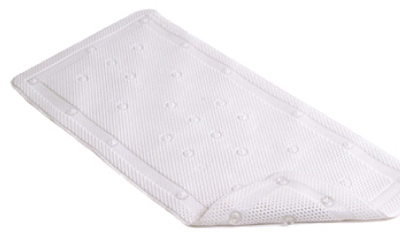 KITTRICH CORP. BMAT-C4N06-04 Bath Mat, White Rubber, 17 x 36-In.