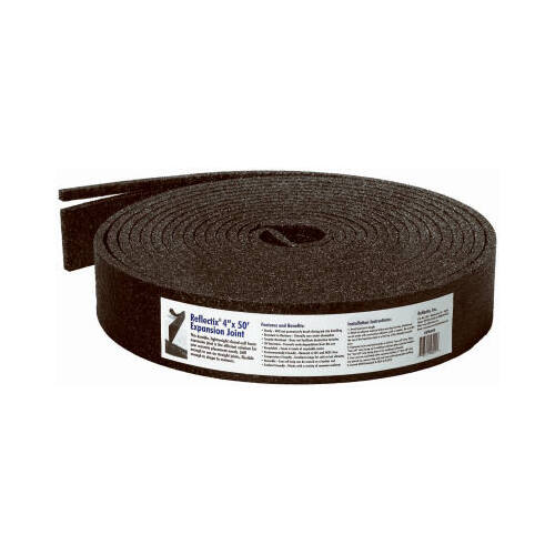 Reflectix EXPO4050 Foam Expansion Joint, Black, 4-In. x 50-Ft., .5-In. Thick