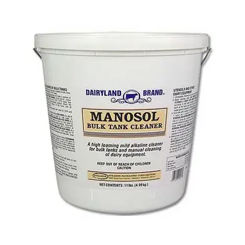 Dairyland Brand 1804475 Manosol Alkaline Cleaner For Dairy Applications, 11-Lbs.
