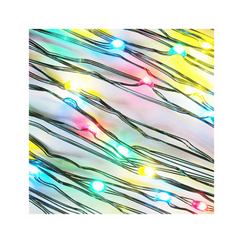 LED Sllim Wire Micro Dot Lights, 100 Multi Colo Lights, 3 Functions & Timer, Battery Operated, 33-Ft.