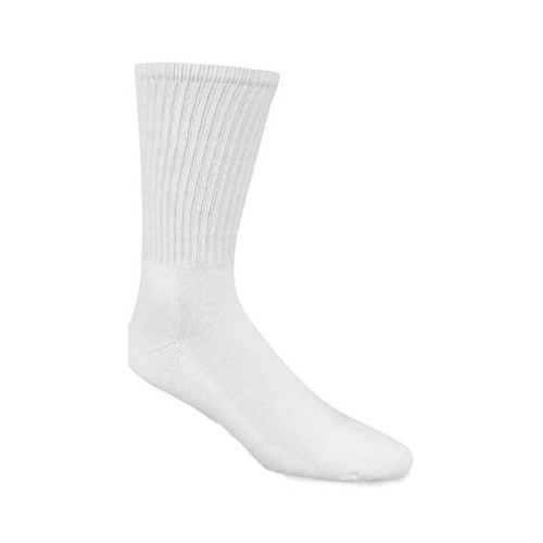 WIGWAM MILLS INC S1077-051-XL Athletic Socks, Crew, White, Men's XL  pack of 3
