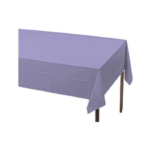 CREATIVE CONVERTING 01250 Plastic Table Cover, Lavender, 54 x 108 In.