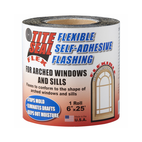 Tite Seal Window & Door Flashing, Flexible, Self-Adhesive, Waterproof, 6-In. x 25-Ft.