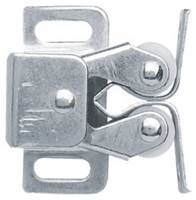 Liberty Hardware C08820L-UC-U Cabinet Catch, Double Roller With Spear Strike, Zinc-Plated Pair