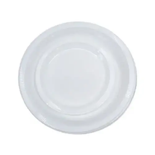 CREATIVE CONVERTING 28000031 Plastic Plates, White, 10 In., 20-Ct.