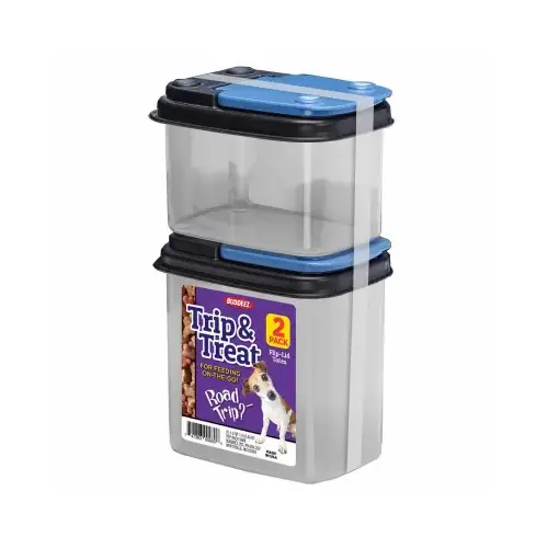 Buddeez 00343 Pet Treat Containers, Flip-Top Lids Pair