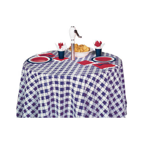 82" BLU RND Table Cover