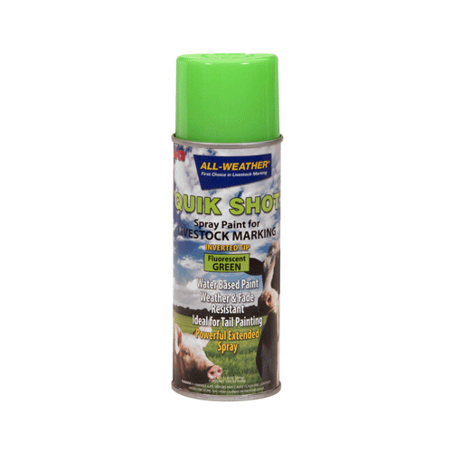 Livestock Marker Spray Paint, Fluorescent Green, 16-oz. Aerosol