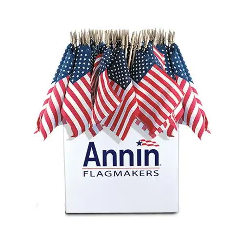 ANNIN FLAGMAKERS 41294-XCP48 U.S. Handheld Flag, 8 x 12-In. - pack of 48