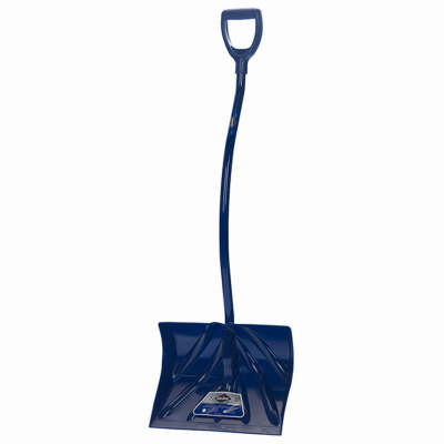 Garant YPM18EAKD Snow Shovel, 18 in W Blade, 18 in L Blade, Poly Blade, Aluminum Handle, 53-1/2 in OAL