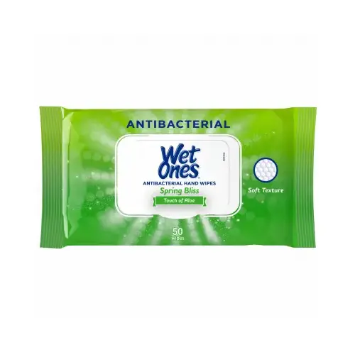 Antibacterial Hand Wipes, Spring Bliss Scent, 50-Ct.