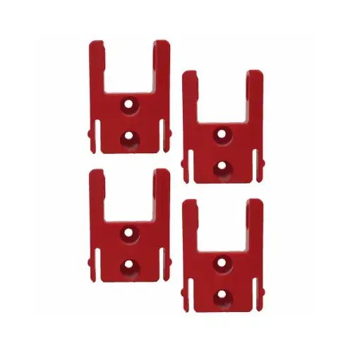 StealthMounts TM-MW18-RED-4 Milwaukee M18 Tool Holder Mounts pack of 4 Red