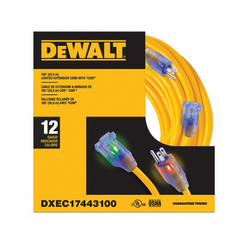 DEWALT DXEC17443100 100' 12/3 Ext Cord