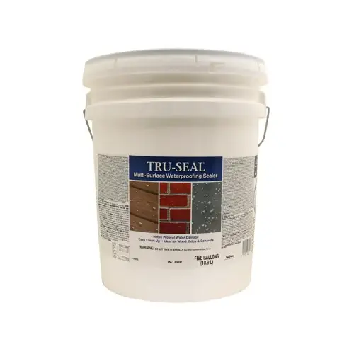Multi-Surface Waterproofing Sealer, Clear, 5-Gallons