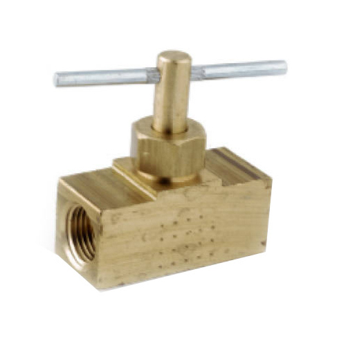 Straight Needle Valve Fitting, Lead-Free, 1/4-In. FPT