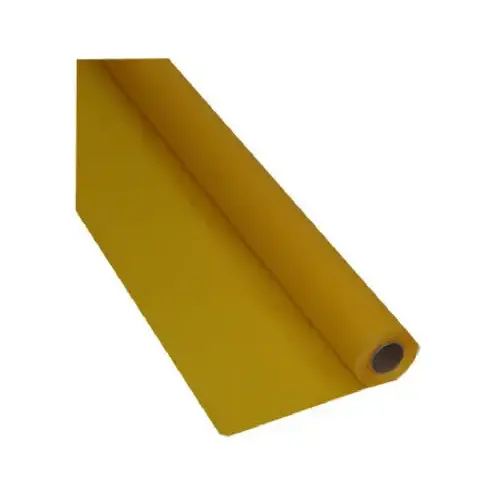 CREATIVE CONVERTING 010217 Plastic Table Cover Roll, Yellow, 40 In. x 100 Ft.