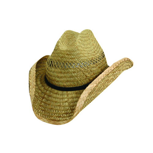 Men's Western Straw Hat Assortment, 3-In. Brim - pack of 12