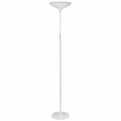 Globe Electric 12783 LED Floor Lamp Torchiere, Dimmable, Matte White, 71-In.