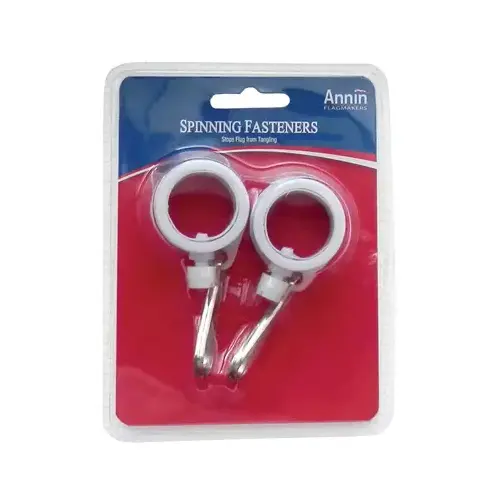 ANNIN FLAGMAKERS 2838 Flag Fastener, Spinning, 1-In Pair