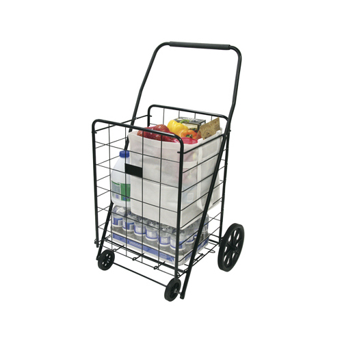 Deluxe Laundry Cart, Comfort Grip Handle, 4-Wheel