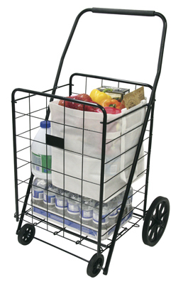 FAUCET QUEENS INC 39520FD Deluxe Laundry Cart, Comfort Grip Handle, 4-Wheel