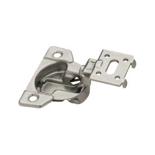 108 Degree Face Form Overlay Cabinet Hinges, Nickel Plated, 1-3/8-In Pair