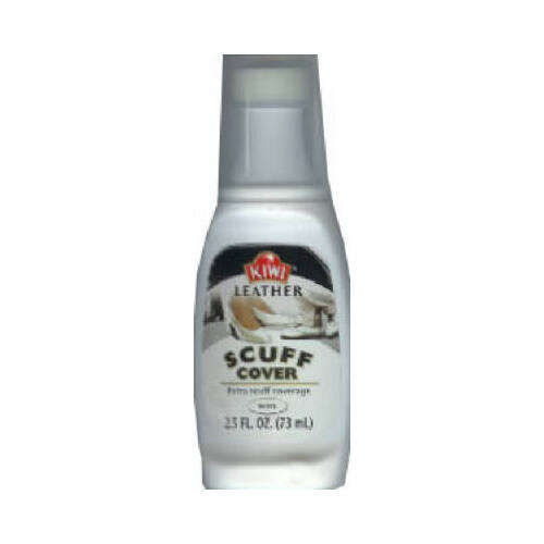 S C JOHNSON WAX 11635 Scuff Cover Liquid Shoe Polish, White. 2.5oz.