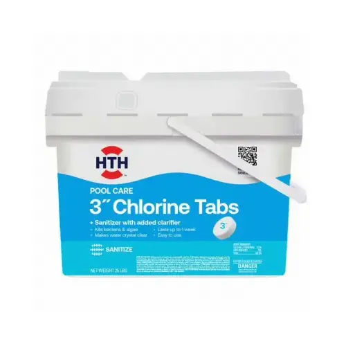 Pool Care Chlorine Tablets, 3 In., 25 Lbs.