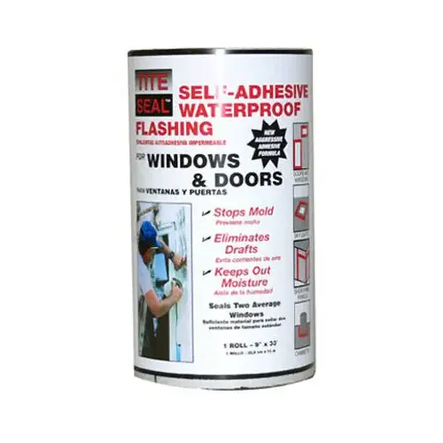 Flashing, Window & Door, Self-Adhesive, Waterproof, 9-In. x 33-Ft.