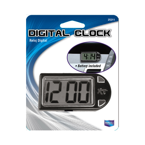 Custom Accessories 25211 Digital Clock, Stand/Mount, Battery Incl.