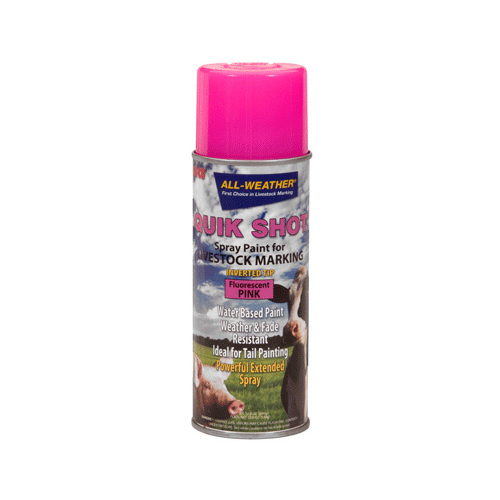 Livestock Marker Spray Paint, Fluorescent Pink, 16-oz. Aerosol