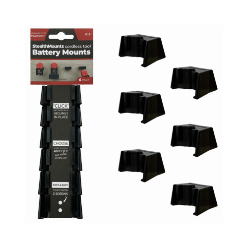 Milwaukee M12 Battery Mounts  pack of 6