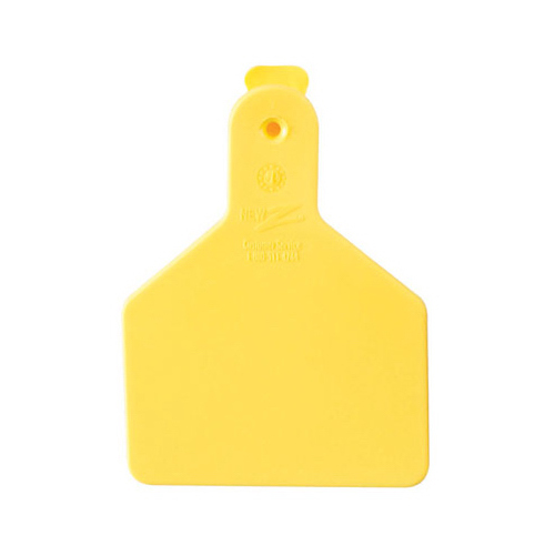 Z Tags 9053610 Calf Tag, Yellow, 2-3/8 x 3-1/4-In  pack of 25