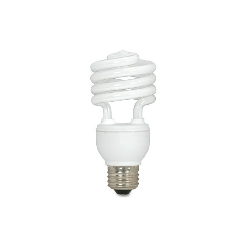 CFL Spiral Bulb T2, 18W, 1200 Lumens, White by Satco