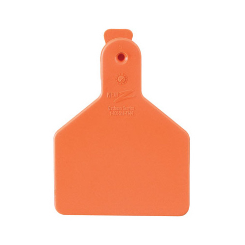 Z Tags 9053611 Calf Tag, Orange, 2-3/8 x 3-1/4-In  pack of 25