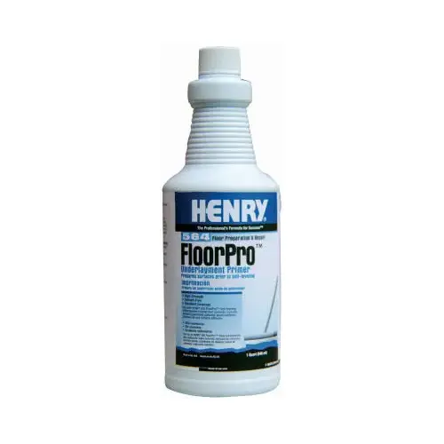 FloorPro Underlayment Primer, 1 qt Bottle, Light Pink, Liquid