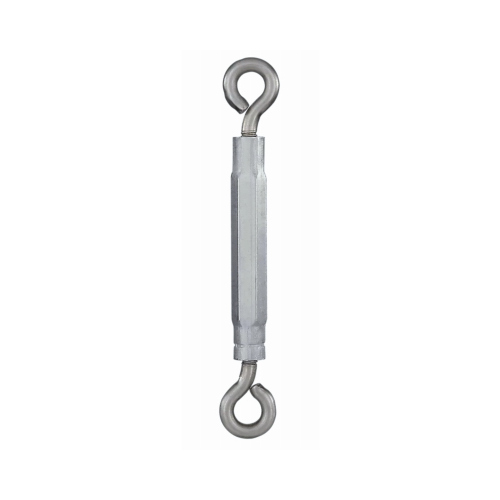 Eye/Eye Turnbuckle, Stainless Steel, 1/4 x 5-1/4 In.